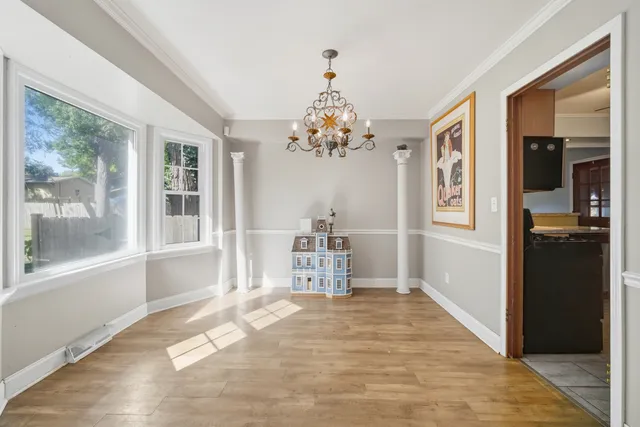 a very nice looking room with a large window