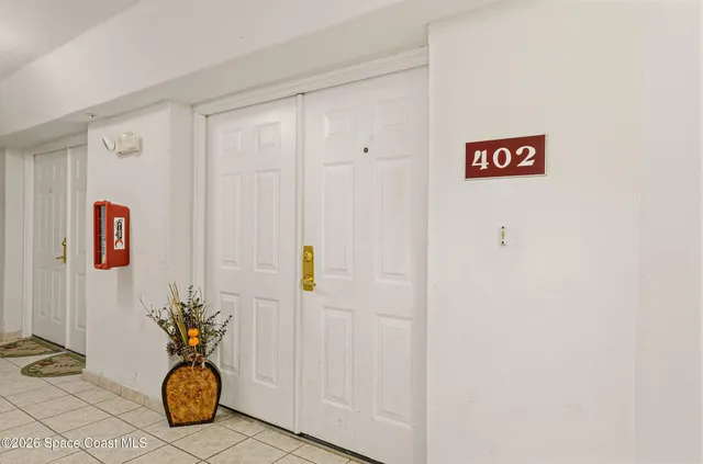 a front view of a building