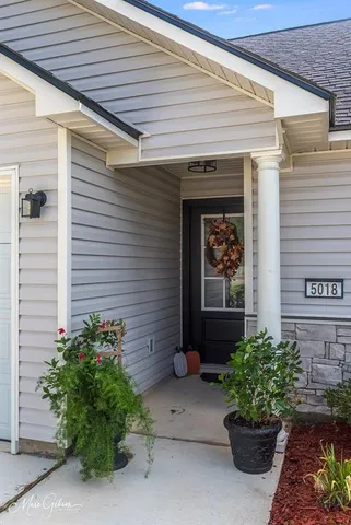 a front view of a house