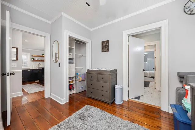 a room with storage and utility