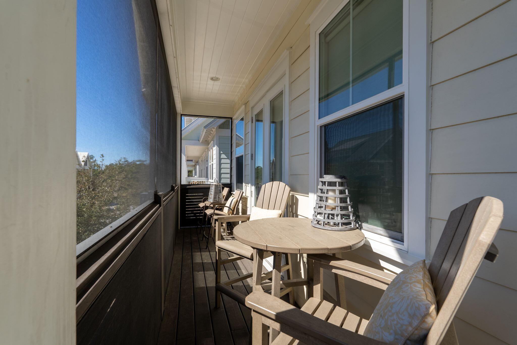 70 East Milestone Dr Inlet Beach, Unit C Inlet Beach, FL 32461 - Photo 19 of 74 Screened In Porch