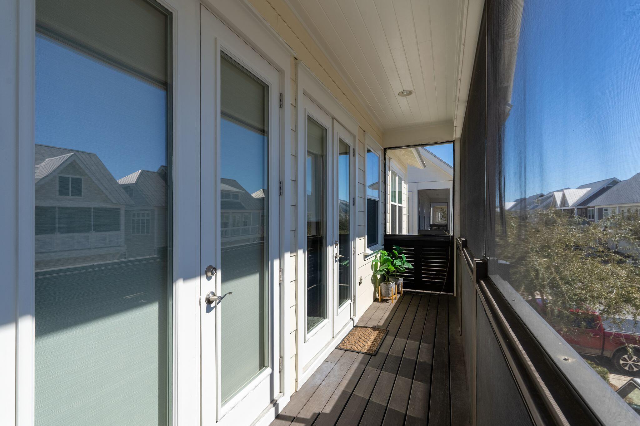 70 East Milestone Dr Inlet Beach, Unit C Inlet Beach, FL 32461 - Photo 21 of 74 Screened In Porch