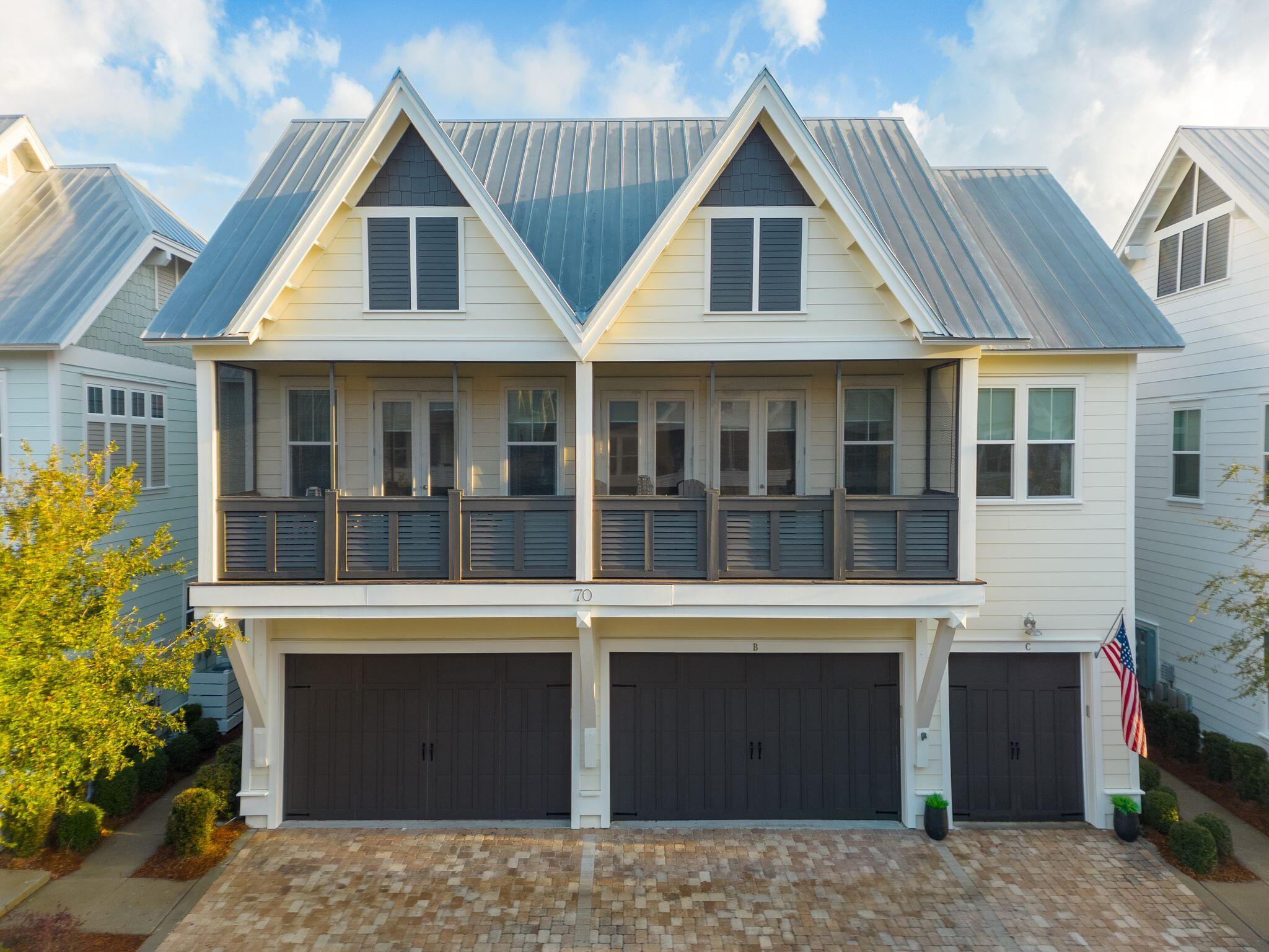 70 East Milestone Dr Inlet Beach, Unit C Inlet Beach, FL 32461 - Photo 24 of 74 Triplex Design