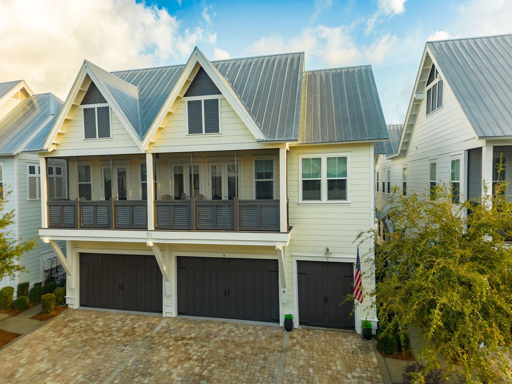 70 East Milestone Dr Inlet Beach, Unit C Inlet Beach, FL 32461 - Photo 25 of 74 Attached One Car Garage