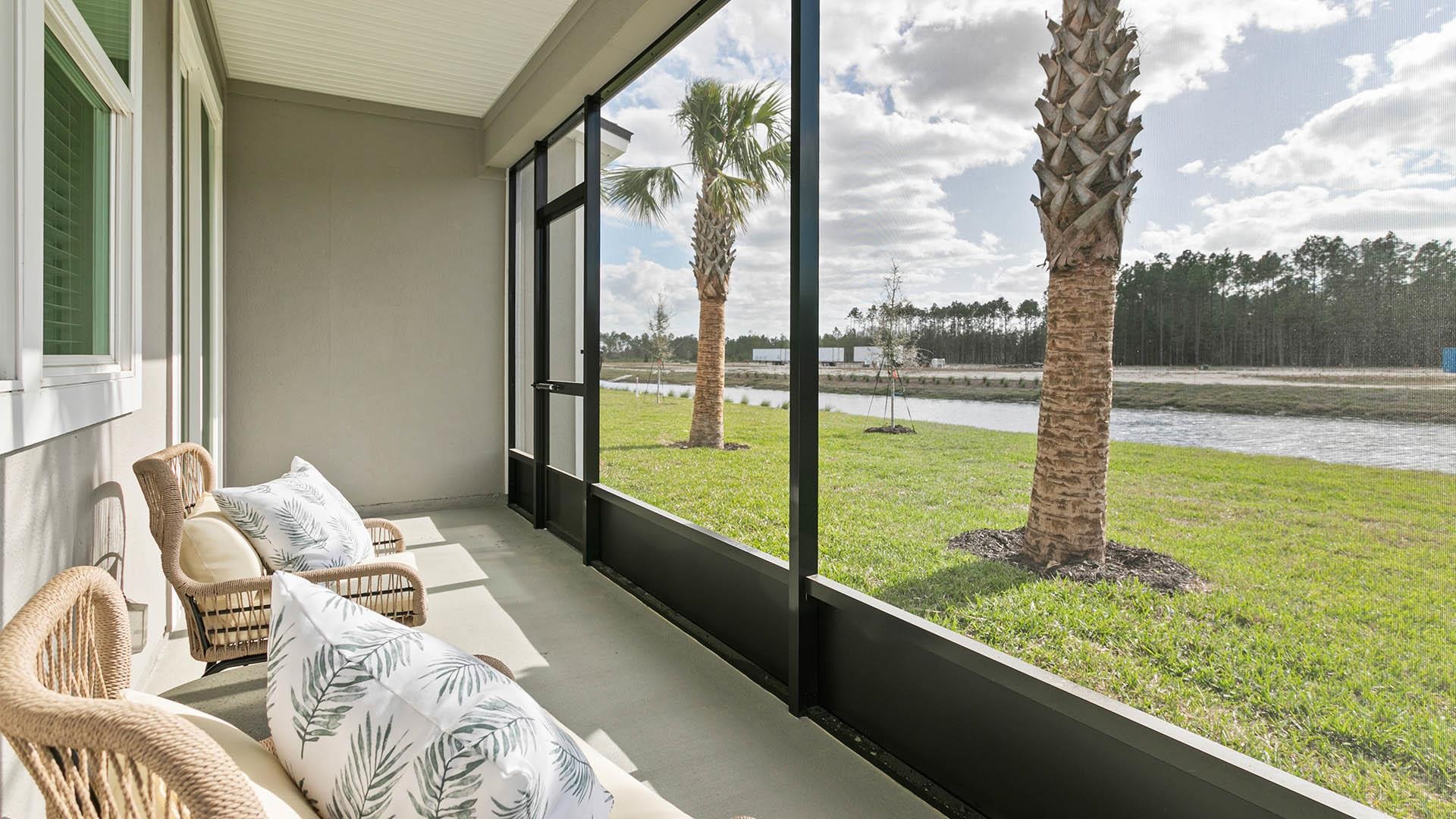 155 Redbud Road Palm Coast, FL 32137 - Photo 28 of 39 a view of balcony with couch