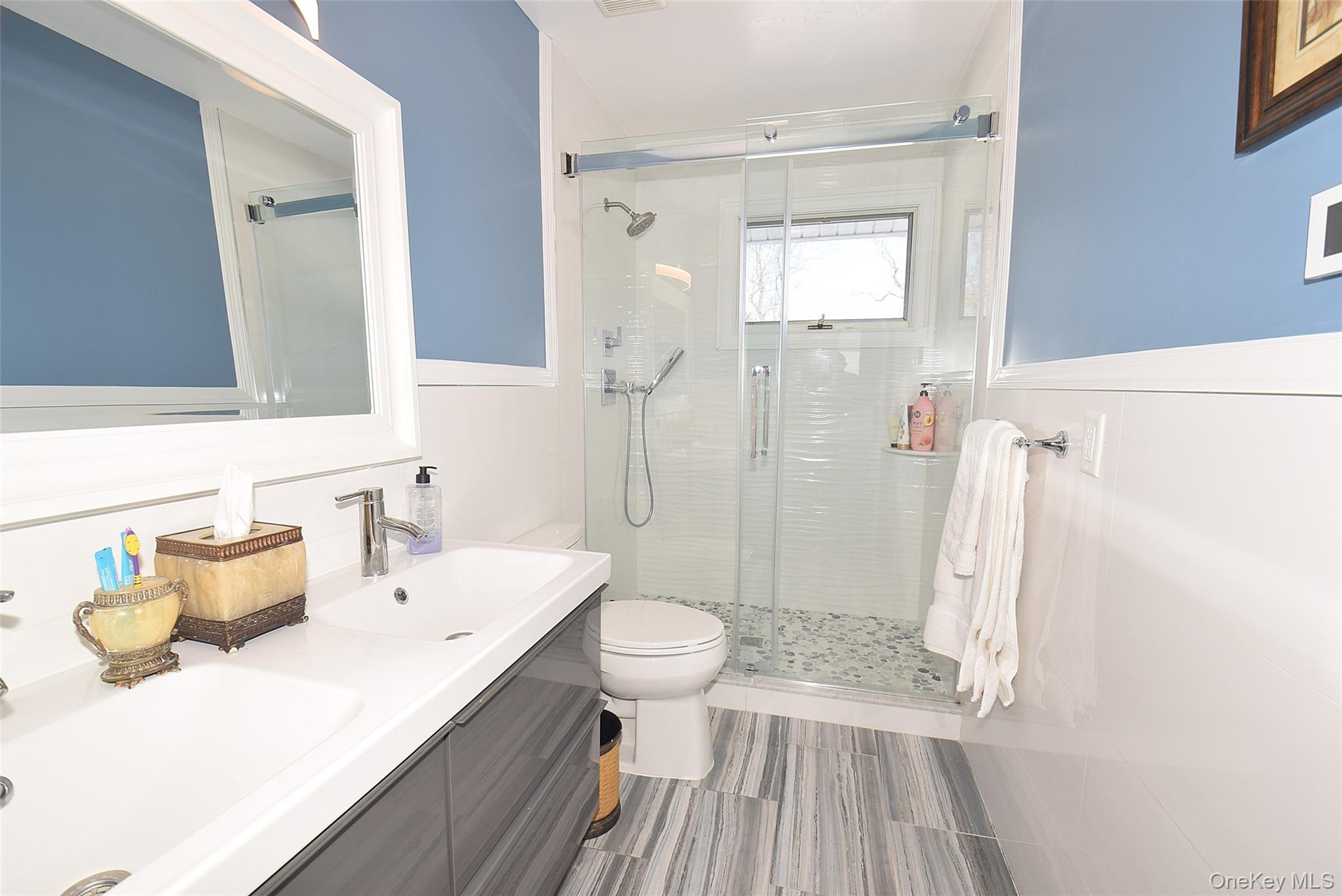 422 Mill River Road Oyster Bay, NY 11771 - Photo 24 of 36 Full Bath with Stall Shower, Radiant Floor