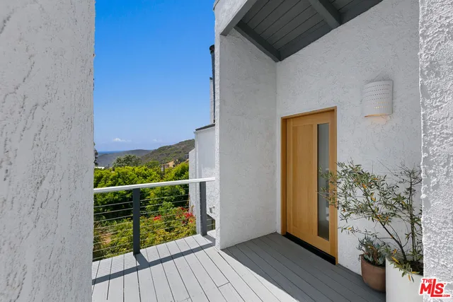 a view of front door of house
