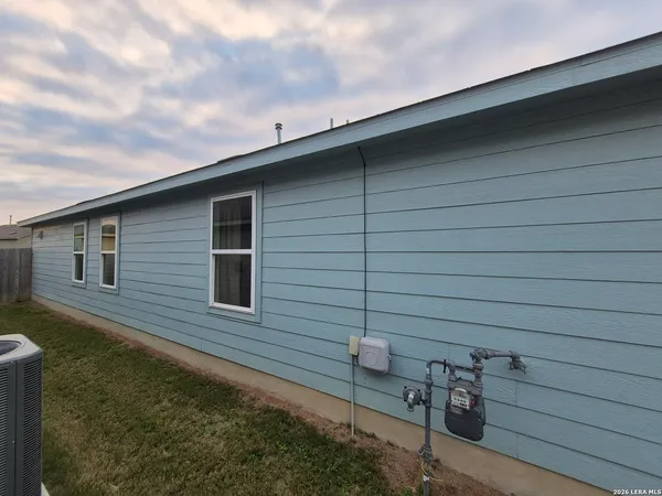 a backyard of a house