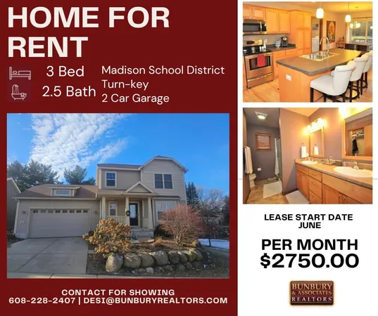 $2,750 | 702 Redan Drive, Verona, WI 53593