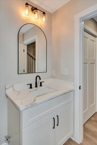 a close view of a bathtub in a bathroom