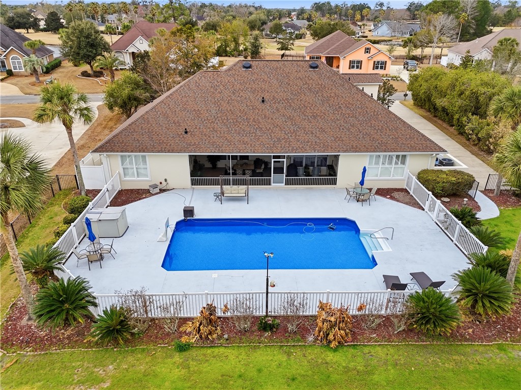 110 Old Wharf Road Brunswick, GA 31523 - Photo 63 of 79 Rear Pool View