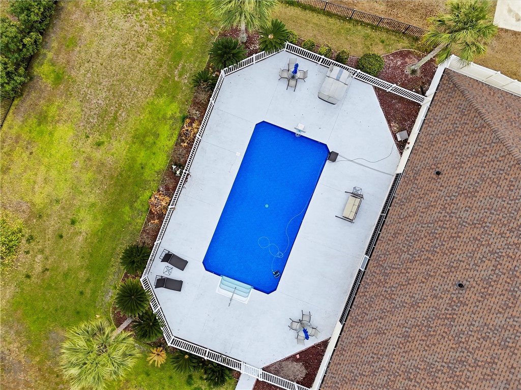 110 Old Wharf Road Brunswick, GA 31523 - Photo 65 of 79 Drone Pool View
