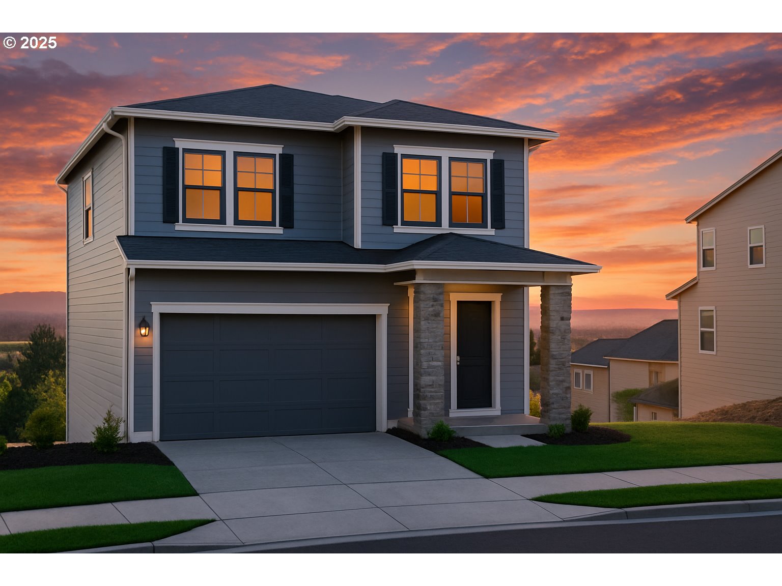 17614 Southwest Watchman Lane Beaverton, OR 97007 - Photo 1 of 36 a front view of a house with a yard