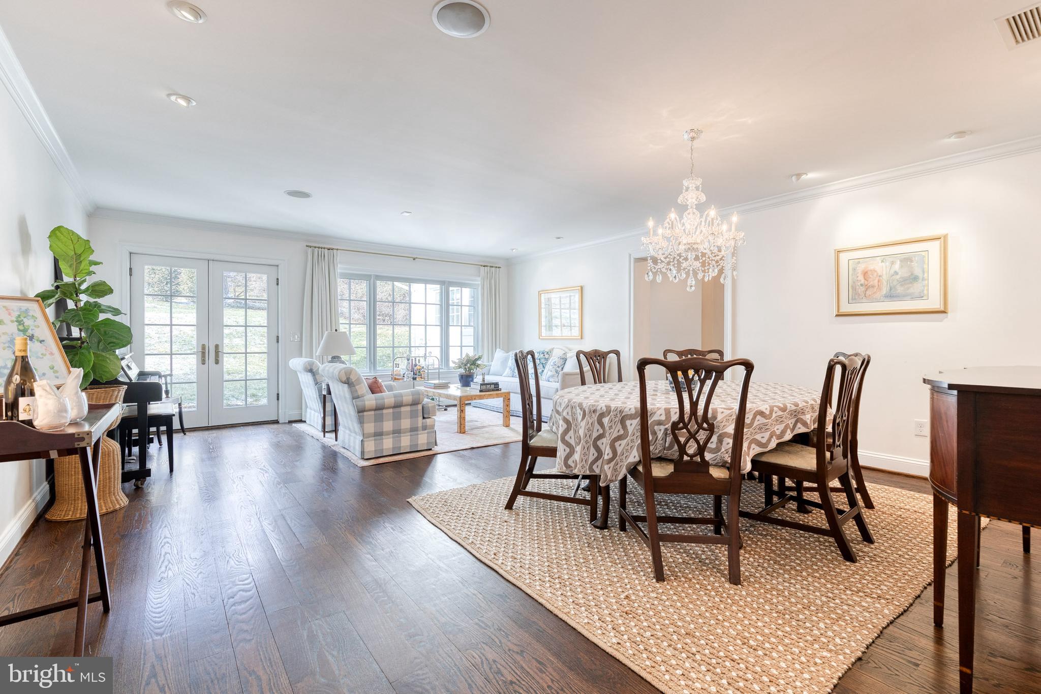 1808 Circle Road Baltimore, MD 21204 - Photo 3 of 64 a dining room with furniture a chandelier and wooden floor