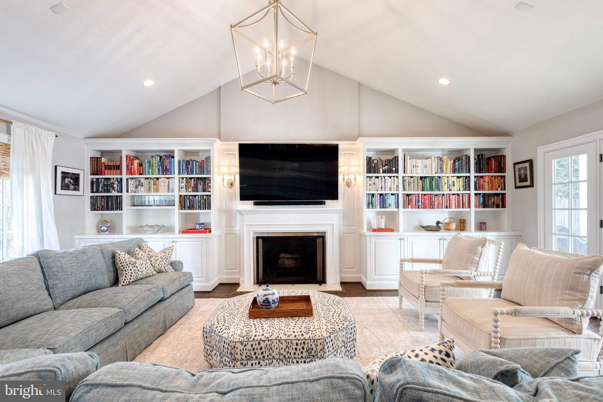 1808 Circle Road Baltimore, MD 21204 - Photo 9 of 64 a living room with furniture a flat screen tv and a fireplace