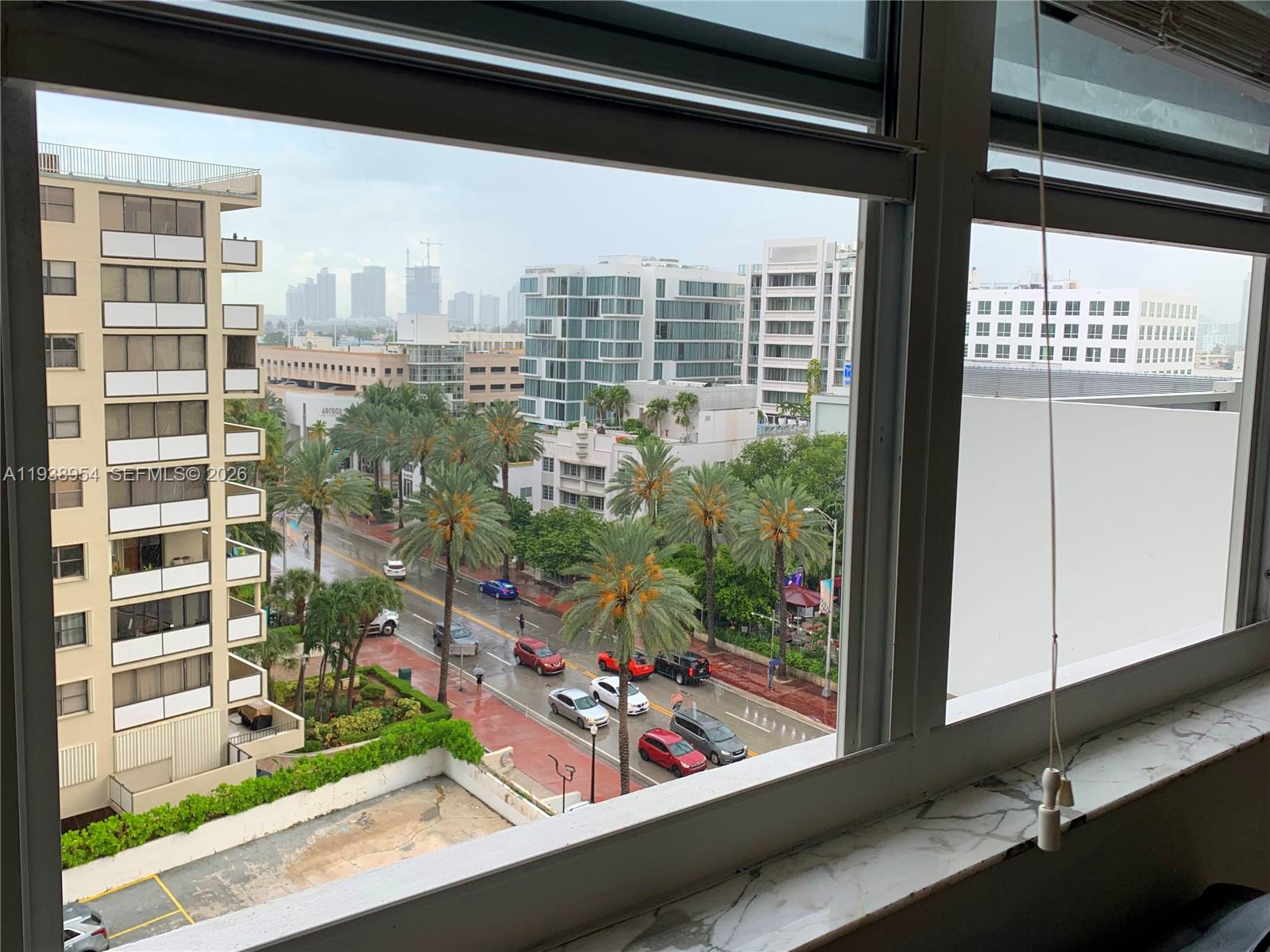 100 Lincoln Road, Unit 805 Miami Beach, FL 33139 - Photo 15 of 53 a view of a city from a window