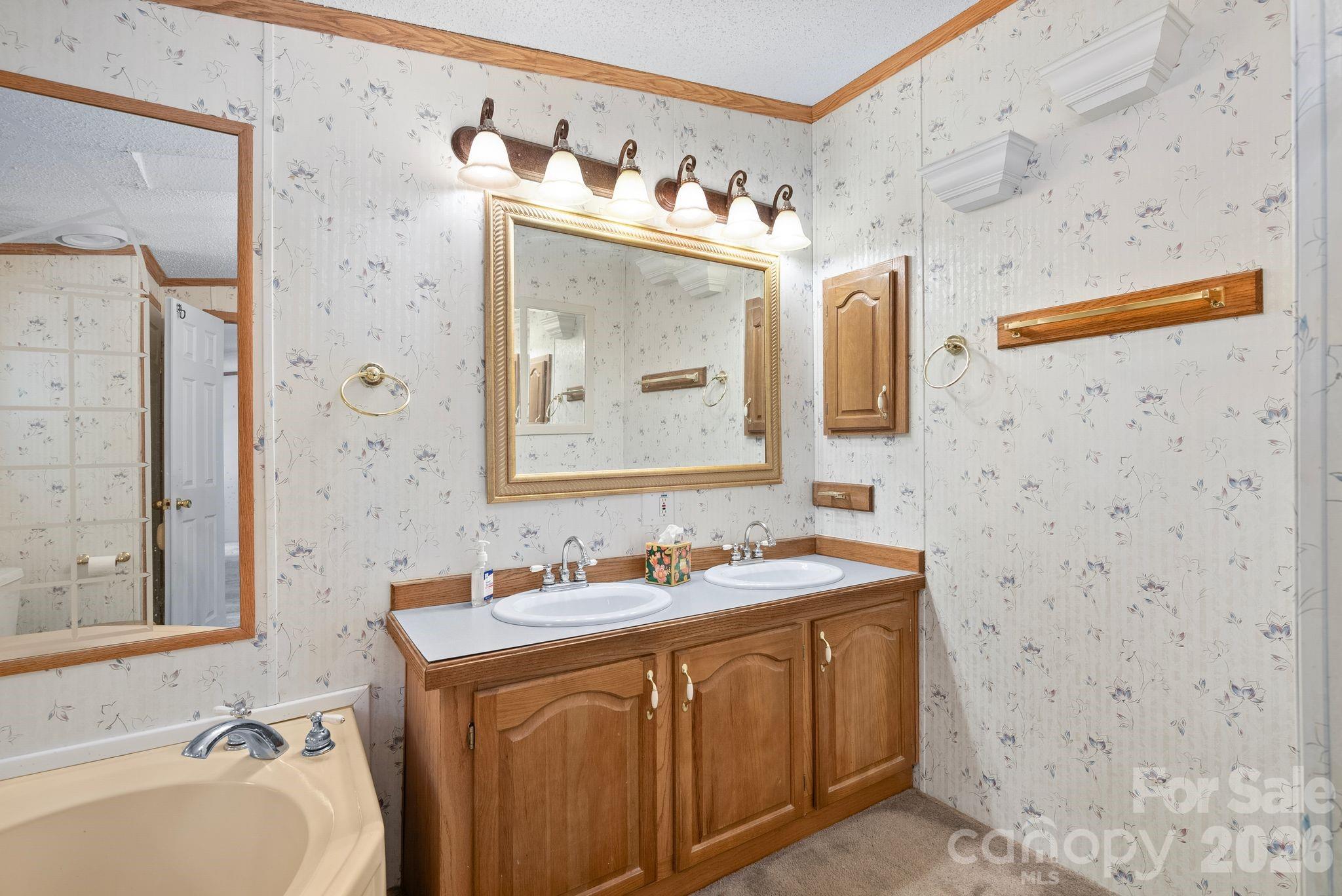 133 Spivey Mountain Road Asheville, NC 28806 - Photo 29 of 40 a bathroom with a sink and a mirror