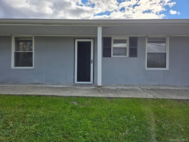 a backyard of a house