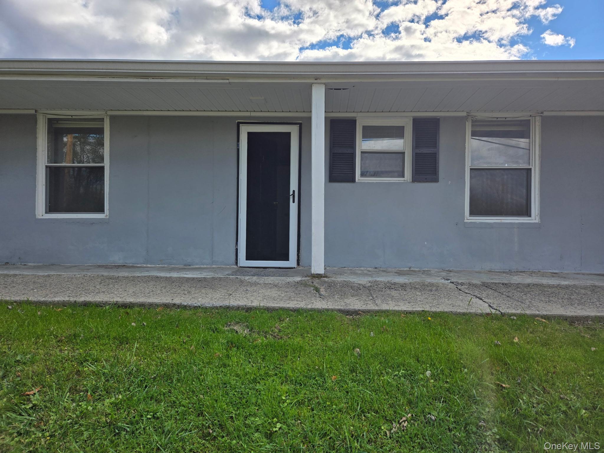 a backyard of a house