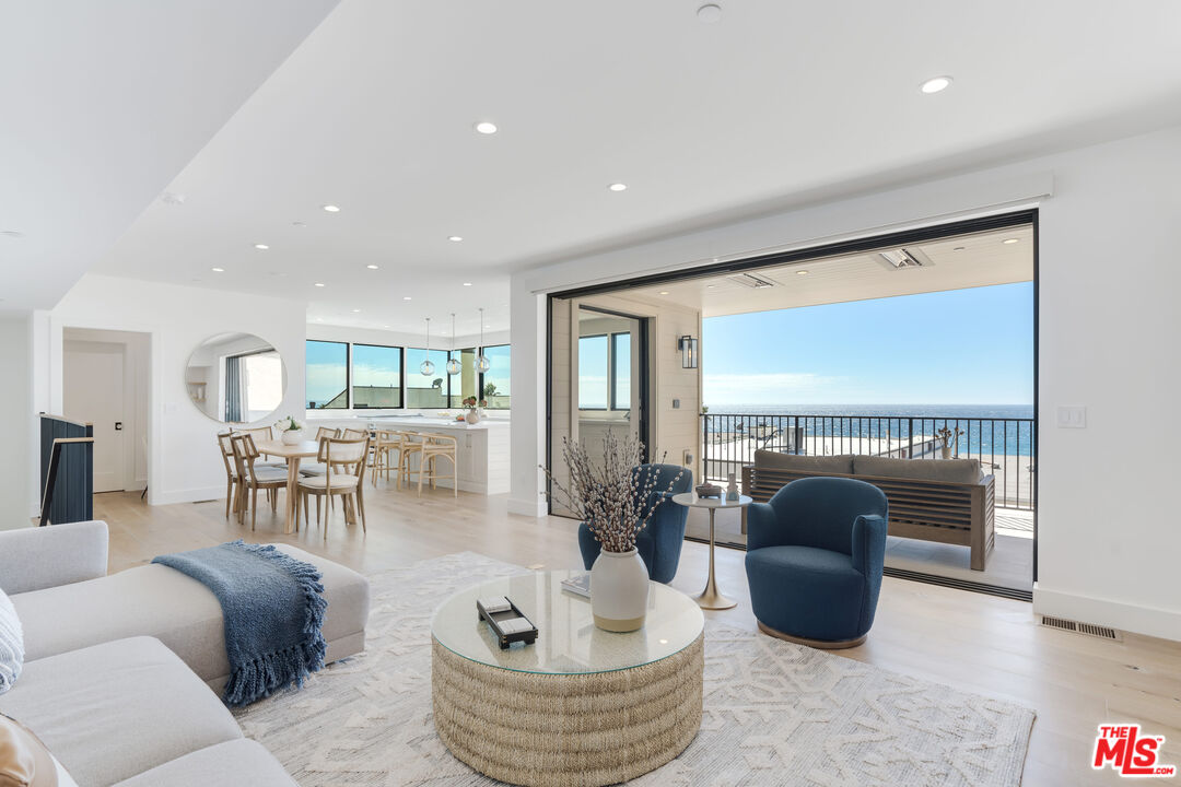 4314 Ocean Drive Manhattan Beach, CA 90266 - Photo 18 of 46 a living room with furniture and a large window