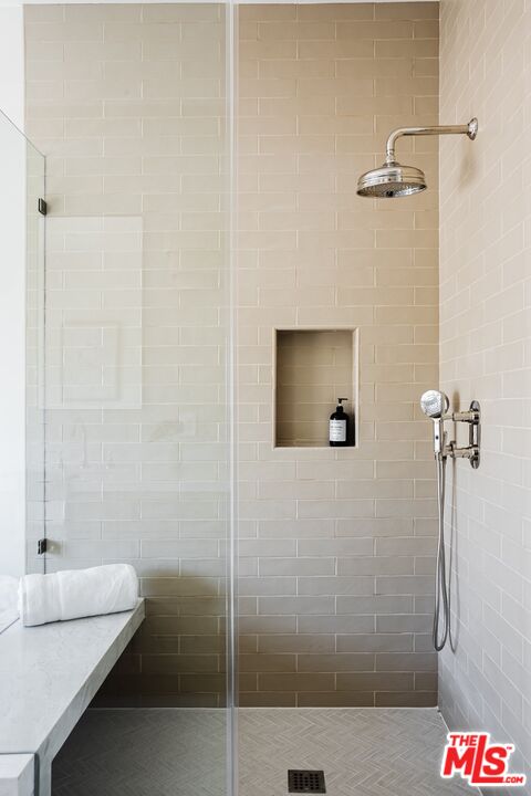 4314 Ocean Drive Manhattan Beach, CA 90266 - Photo 26 of 46 a bathroom with a granite countertop shower