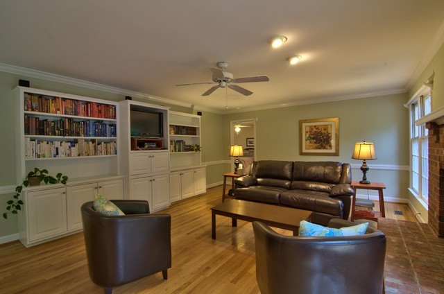 5811 Woodberry Road Durham, NC 27707 - Photo 11 of 25 The far door leads to the Master Bedroom. Family Room