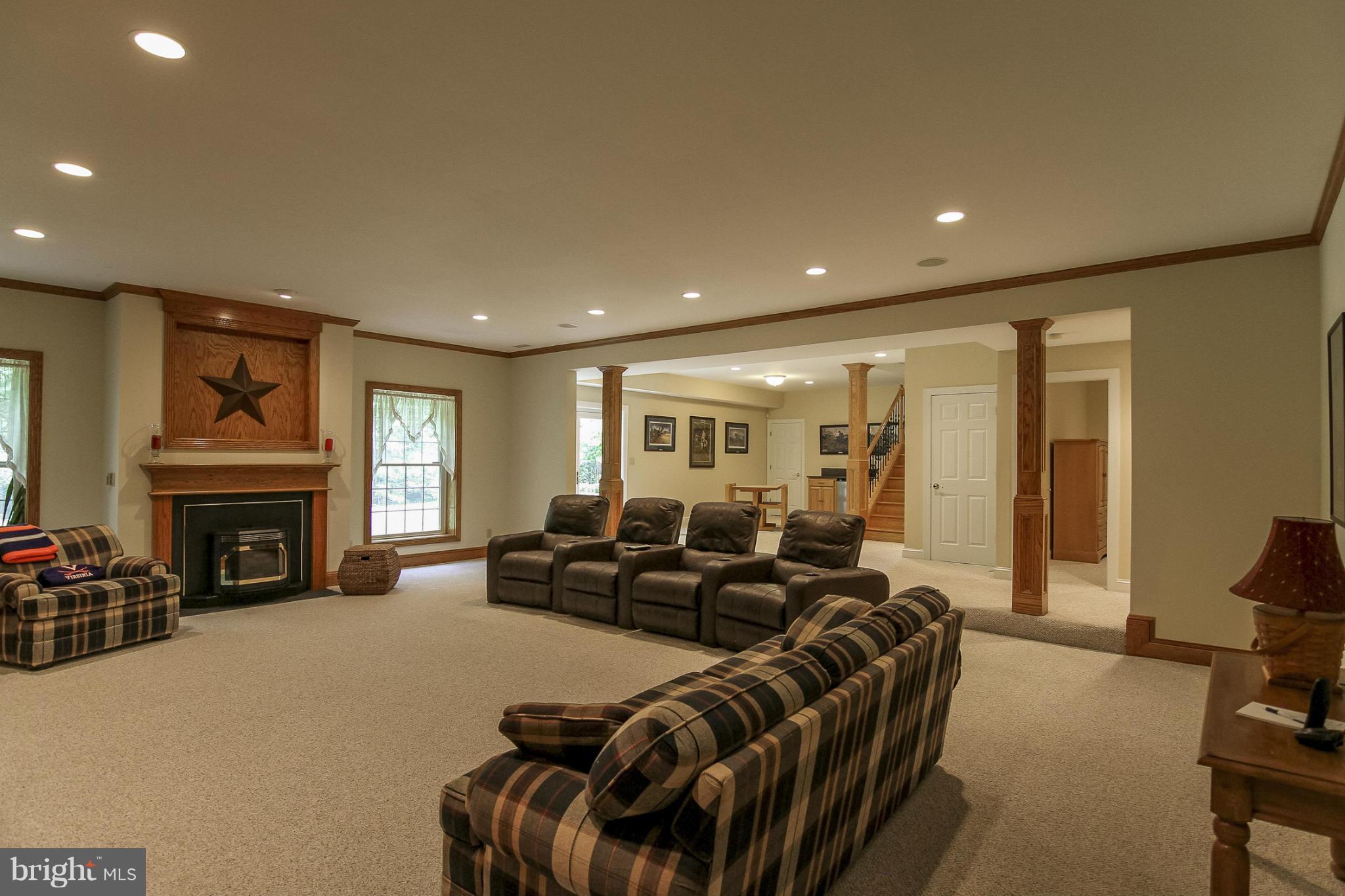 17 Beaver Ridge Road Stafford, VA 22556 - Photo 22 of 30 Pellet Stove, Custom Stained Mantle