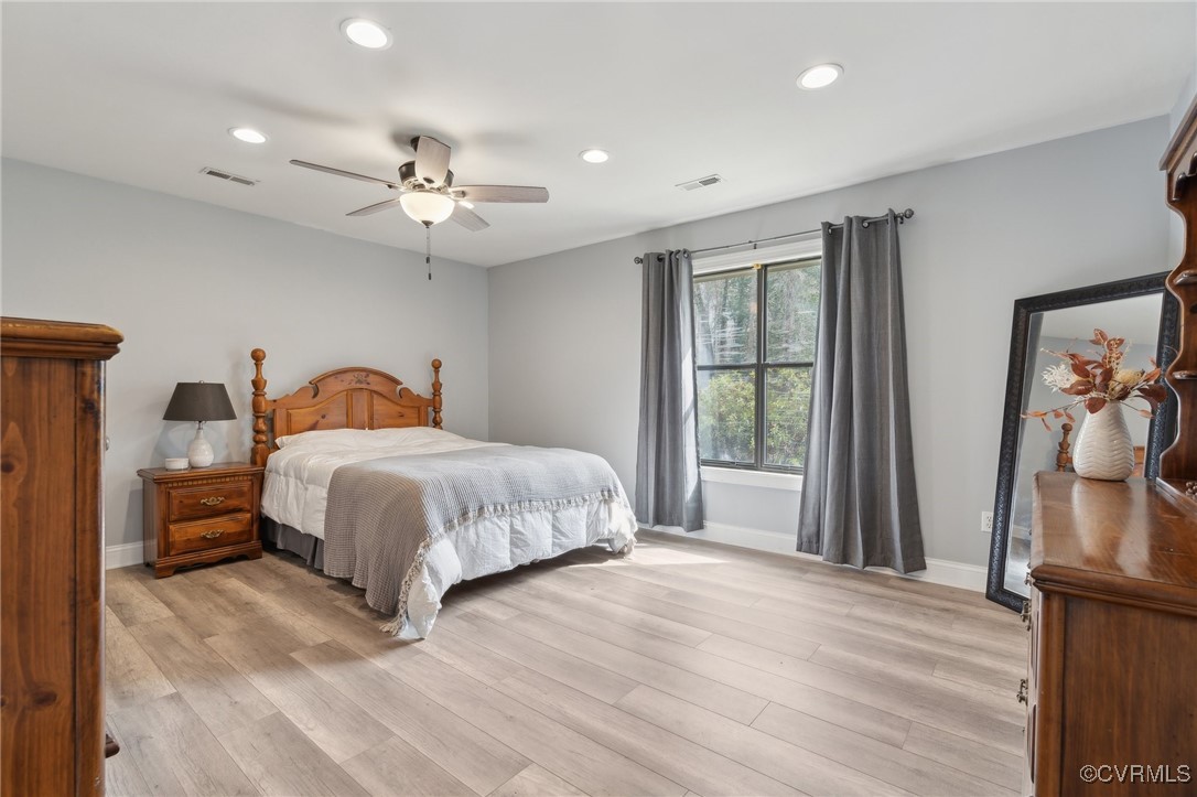 17830 Stage Road Barhamsville, VA 23011 - Photo 21 of 48 Bedroom with recessed lighting, visible vents, bas