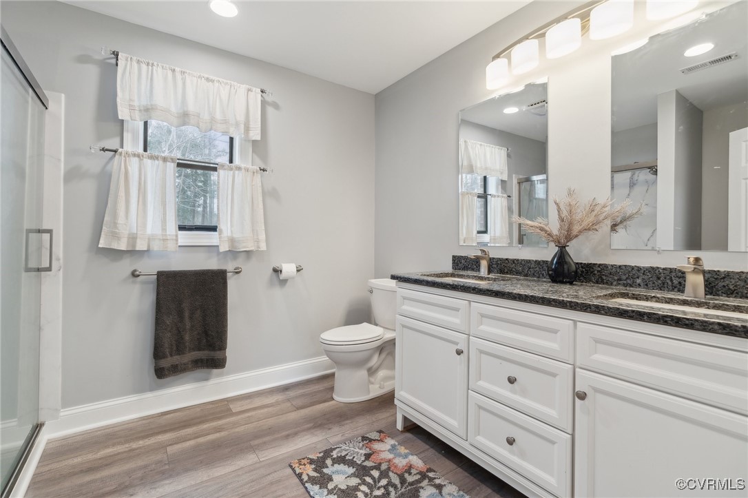 17830 Stage Road Barhamsville, VA 23011 - Photo 25 of 48 Bathroom featuring a wealth of natural light, a sh