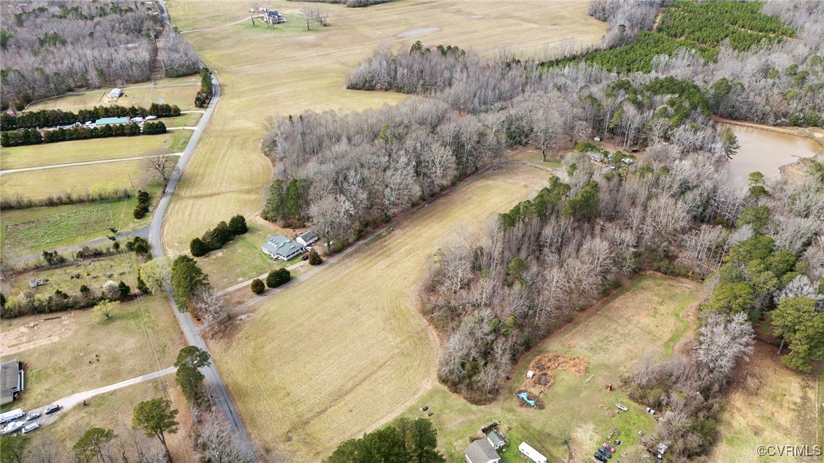 17830 Stage Road Barhamsville, VA 23011 - Photo 43 of 48 Bird's eye view with a rural view
