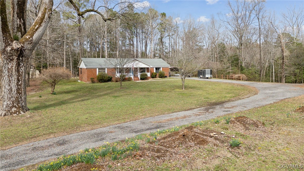 17830 Stage Road Barhamsville, VA 23011 - Photo 47 of 48 Single story home with gravel driveway, a front ya