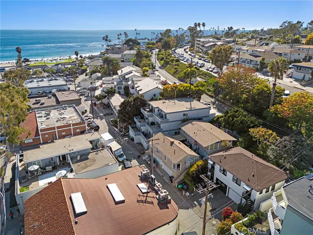 an aerial view of a city