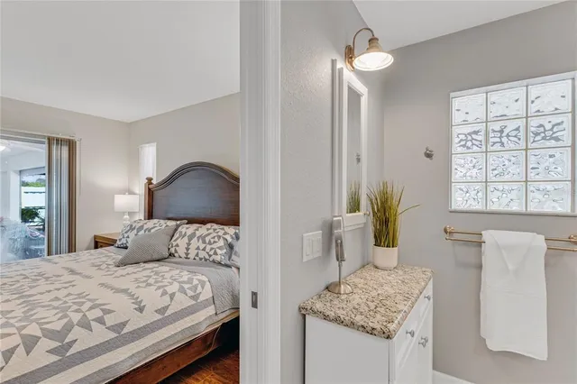 a room with furniture and a painting