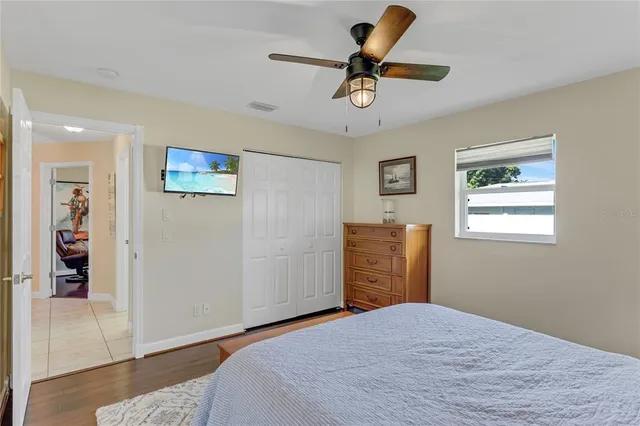 a view of cabinets and wooden floor