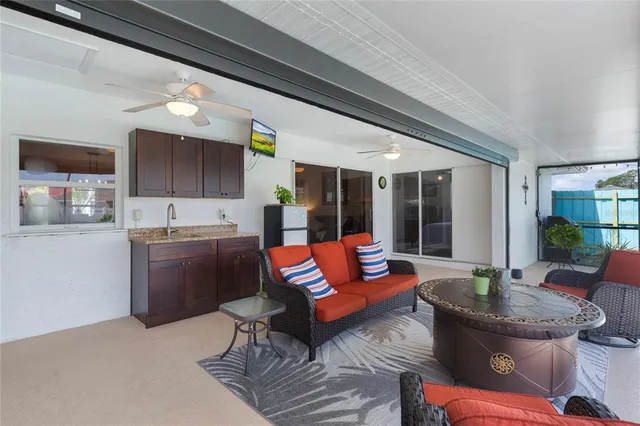 a view of a backyard with plants