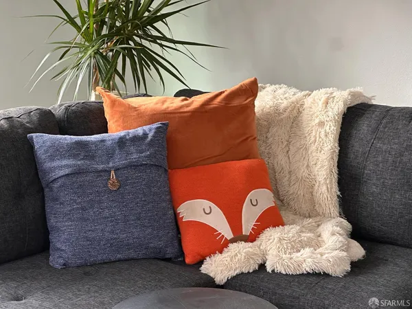 a ocean view with seating space