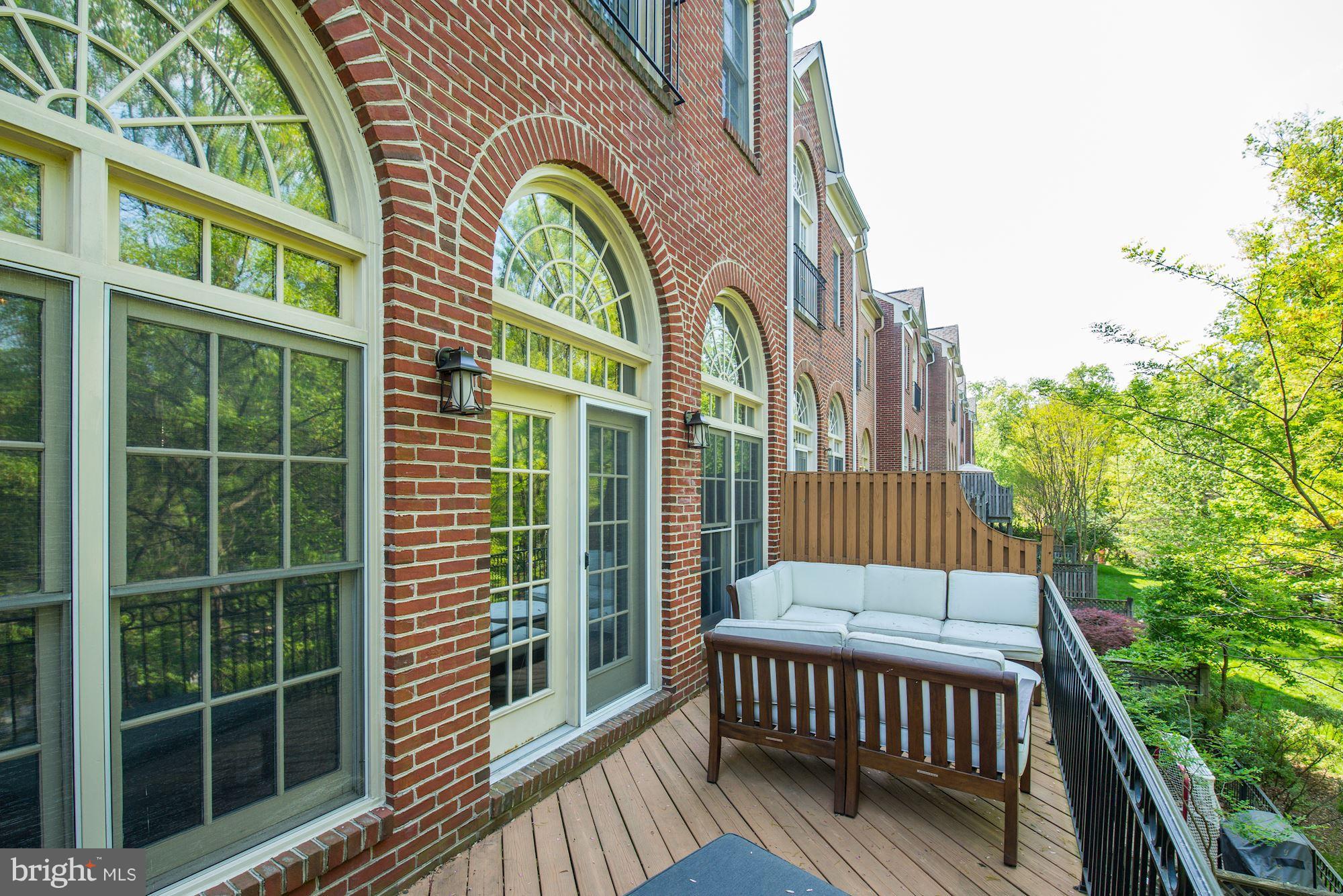 4005 Mansion Drive Northwest Washington, DC 20007 - Photo 5 of 32 Main level deck is huge