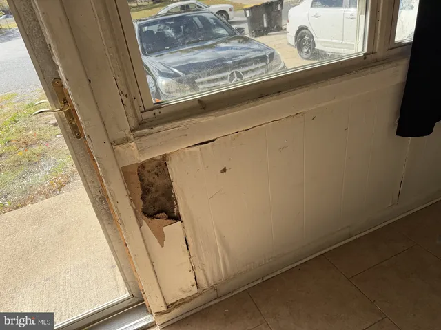 a view of a car garage door