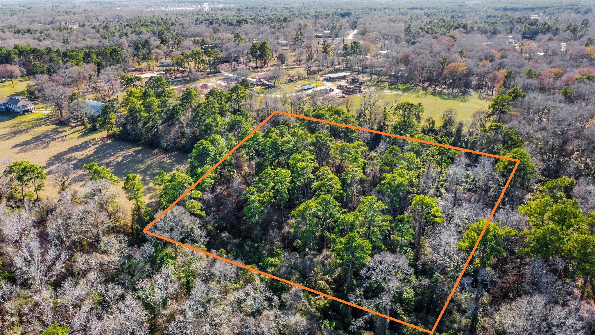 Tbd Copperhead Road Conroe, TX 77303 - Photo 10 of 21 a view of a backyard