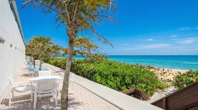 a view of a ocean from a balcony