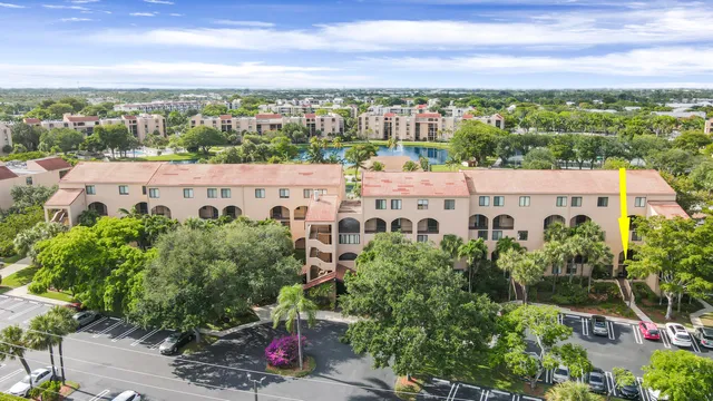 an aerial view of a building
