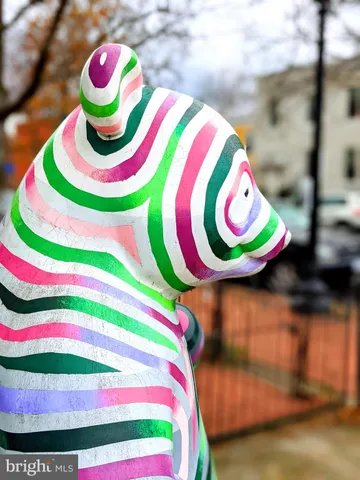 a front view of a building