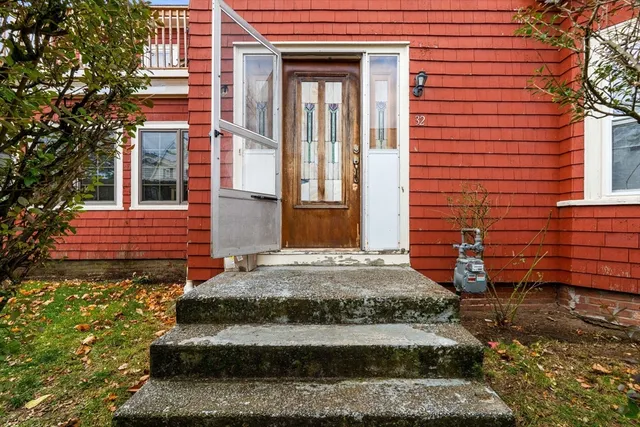 a front view of a house