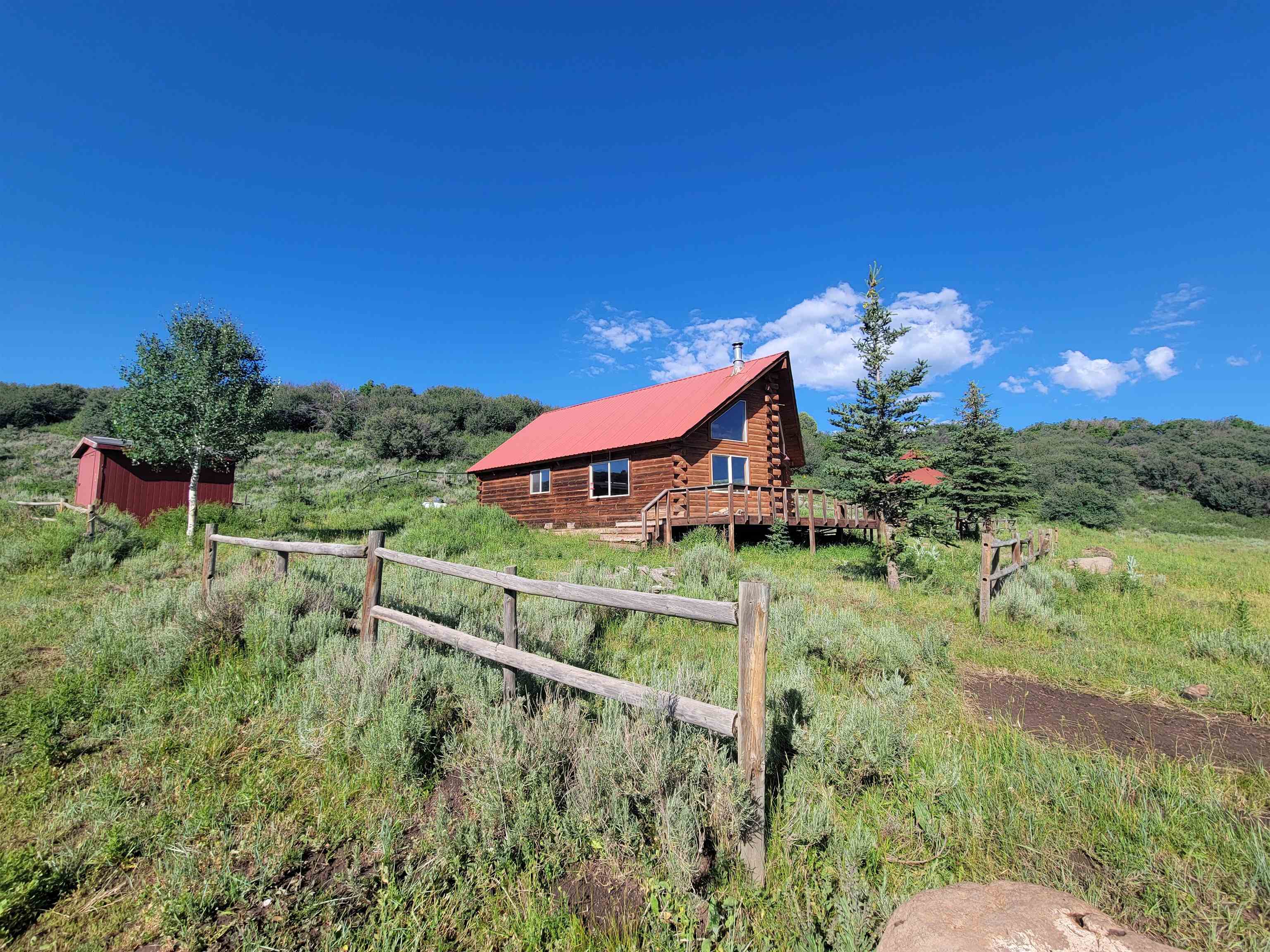 69855 E Highway Collbran, CO 81624 - Photo 2 of 41 a view of a garden with a house in the background