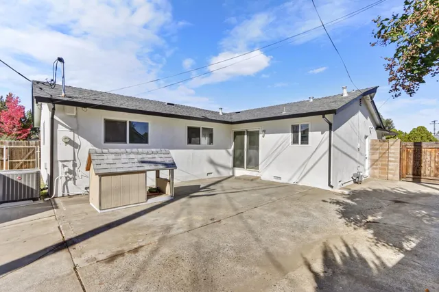 a view of a terrace with a flat screen tv