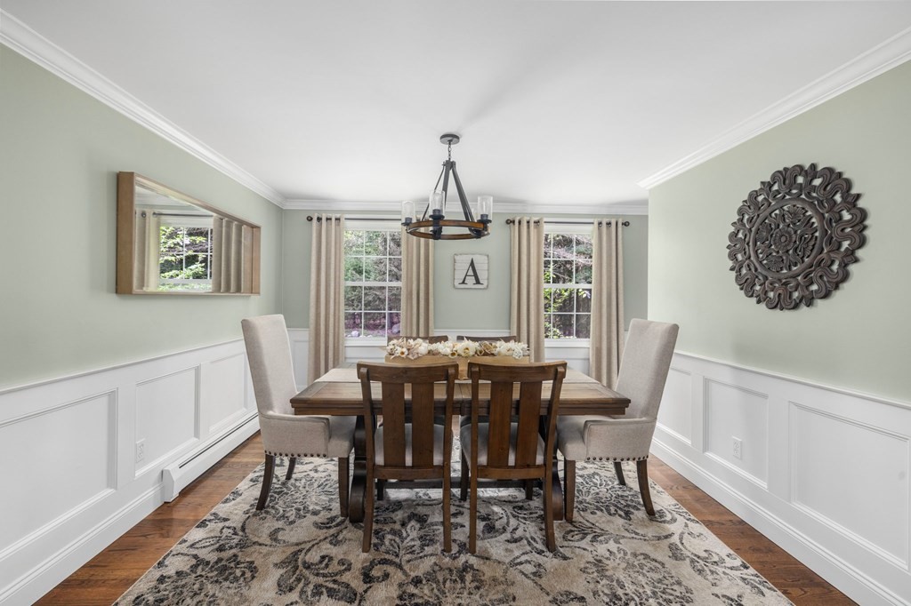 164 Rocky Hill Road Rehoboth, MA 02769 - Photo 23 of 42 a view of a dining room with furniture window and wooden floor