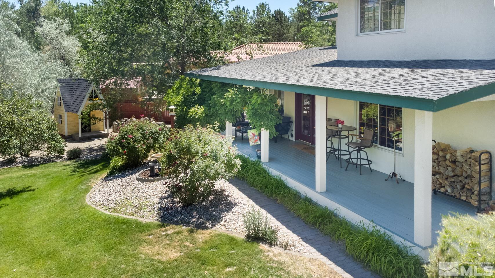 5586 Rivers Edge Drive Fallon, NV 89406 - Photo 34 of 40 a view of a house with backyard tub and sitting area