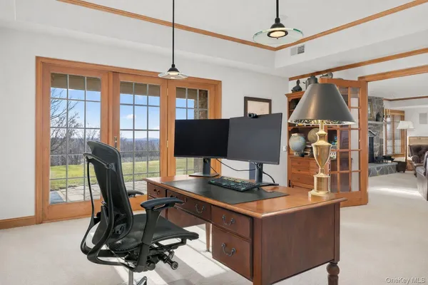 a room with furniture and wooden floor