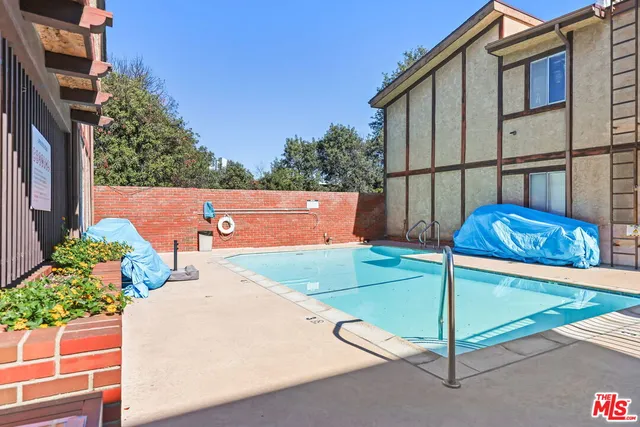 a view of a outdoor space with seating area