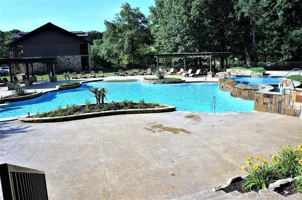 a view of a yard with a trees